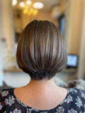 スノードロップ(SNOW DROP) 40代50代ショートボブ×ナチュラルブラック