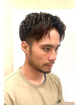 銀座マツナガ 神田店 ツイストスパイラル ツーブロック ナチュラルパーマ