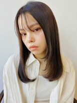 ガーデン 銀座(GARDEN)&nbsp;チェリーブラウン レイヤー 美髪 イメチェン 伸ばしかけヘア