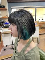 ピエスデシュブー(piece des cheveux) ミニボブとインナーカラー