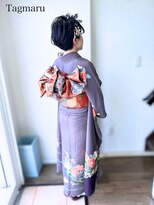 タグマル&nbsp;ショートヘア振袖着付けヘアセット☆