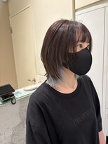 アローム(alom) イメチェン/ホワイトブロンド/外ハネボブ/美髪/茅ヶ崎