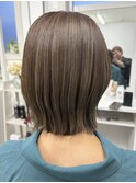 ハイライト／ショート／くびれボブ