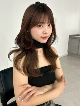 ユーフォリア 新宿通り(Euphoria) 韓国ヘア/くびれヘア/顔周りレイヤー/ブラウンカラー