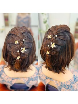 W’d BELL品川駅前店 ヘアセット/ヘアメイク/ヘアアレンジ/着付け専門店 ショートアレンジ