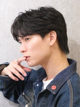 ビカムメンズヘアー 栄店(become men's hair) 曲がるメンズ縮毛矯正×毛流れフェザーショート/名古屋/栄