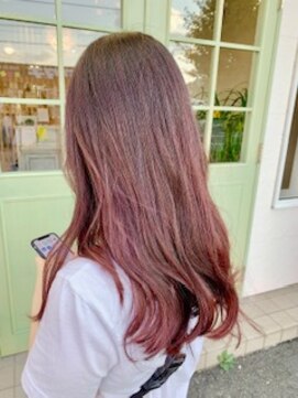 フゥカ 売市店(fuka) ベリーピンクグラデーション