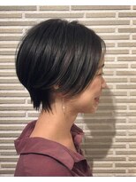 アナザーワールド(ANOTHER WORLD)&nbsp;ツヤ感！透明感！ヌーディーカラー前下がりショート☆担当＠渡邉