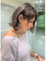 トルネード(TORNADO)&nbsp;ミルクティーグレージュ+ハイライトボブ