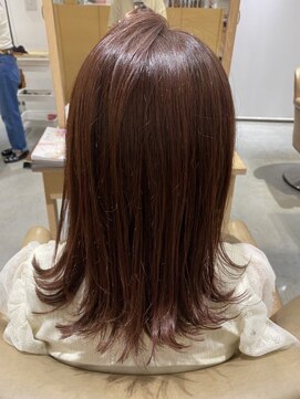 アドラーブル 万代店 (adorable) 【透明感カラー】重軽切りっぱなしロブ【10代20代】