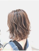 ヘアデザイン ハル(hair design HaLu)&nbsp;＃バレイヤージュ＃ミルクティベージュ