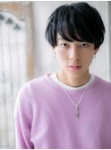 ≪mod's men≫重めバングの暖色系カラーマッシュb