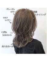 アフロート ギンザ(AFLOAT GINZA)&nbsp;20代30代40代 大人可愛いウルフカット ひし形ウルフレイヤー