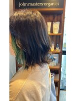 リドルヘアー 石井町店(Riddle HAIR) イヤリングカラーグリーン
