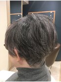 仙台D 白髪を活かしたグレイショートボブstyle