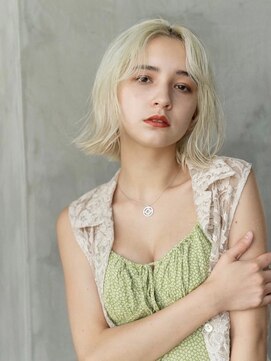 ハバナ 渋谷(HAVANA) 20代30代大人かわいい/デザインカラー/ボブ/シルキーベージュ