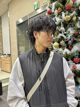 ゼスト 吉祥寺店(ZEST) 【鈴木楓竜】緩め波巻きパーマメンズウルフ吉祥寺