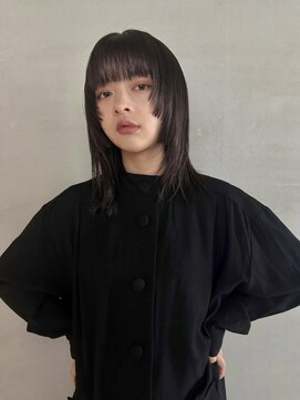 ソイリウム 下北沢(soi rium) 暗髪カラー_レイヤーカット_顔まわりレイヤー_ウルフカット