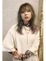 アヴァンティ ヘアーアンドスパ(avanti hair&spa)&nbsp;＊レイヤーカット×ミント&ピンクインナー＊
