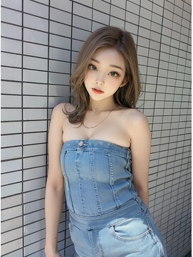 オリジンズヘアーセカンド 守谷店(Origins hair 2nd) オリーブ系ベージュカラー×BYKARTE TR