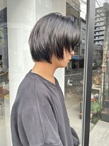 ヘアー アイス ルーチェ(HAIR ICI LUCE)&nbsp;メンズボブボブレイヤーメンズヘア顔まわりカット/中西