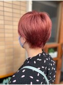 ハイトーン/マッシュショート/チェリーレッド/20代30代40代