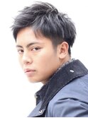 スパイキーショートビジネスショートツーブロック刈り上げ30代