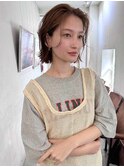 イメチェン前髪小顔ボブ_銀座