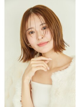 マイン(MINe) 小顔髪質改善カット/くびレイヤー/外ハネボブ/シースルーバング