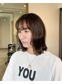 マロンベージュ×大人見えロブ