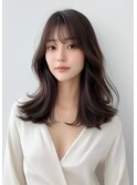 【ロングヘア　前髪あり　韓国ヘア#5】#渋谷駅#韓国#髪質改善