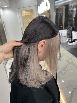 ラピス 渋谷本店(Lapis) インナーカラー/ミルクティーベージュ/髪質改善/ホワイトカラー