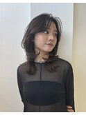 くびれヘア/顔周り/韓国/レイヤーカット/黒髪/ロング/前髪北千住