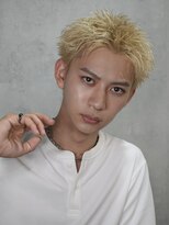 ラベル 渋谷(LAVEL)&nbsp;スパイキーショート/ブロンド/ブリーチカラー/抜きっぱなし