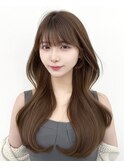 韓国ヘア　レイヤーカット　顔まわり