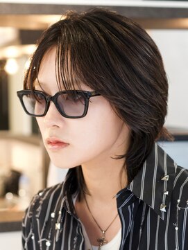 アンサー 渋谷(ANSWER) メンズミディアム　メンズボブ　毛流れスパイラル