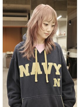 ヴァンシィー(VANCY) ペールピンク/レイヤーウルフ/デザインカラー