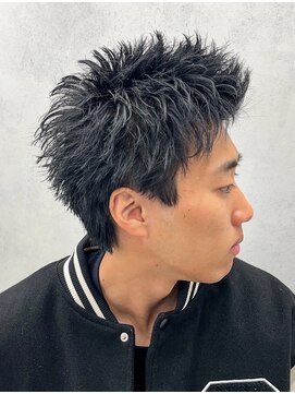 MEN’S HAIR/波巻スパイラル/フェザーパーマ/西院眉毛CUT