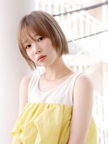 エムスラッシュ みなとみらい馬車道店(M SLASH)&nbsp;切りっぱなし/透けバング/ココアブラウン/ミニボブ/馬車道