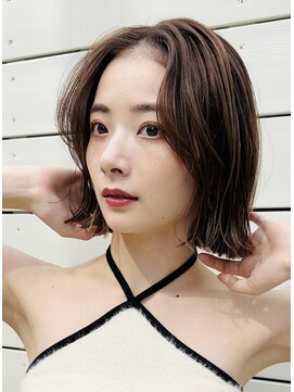 ミンクスリッカ 表参道(MINX RICCa) 【MINX RICCa-ミンクスリッカ-】レイヤー小顔外ハネボブベージュ