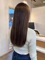 ミルヘアデザイン(mil hair design) グレージュ 艶髪 髪質改善 ブリーチ ピンクベージュ 韓国風