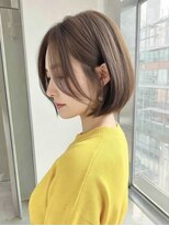 トーン 上大岡(tone.) ミディアムレイヤー”レイヤーカット*髪質改善*ベージュブラウン