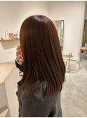 ほんのりピンクブラウン