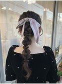やわらかリボンアレンジ