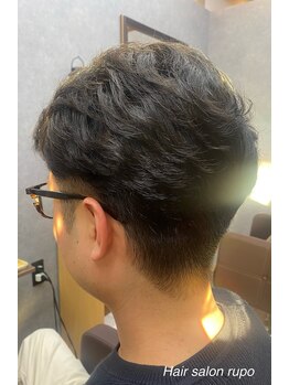 ルポ(rupo)の写真/当日予約歓迎☆大橋駅徒歩5分でメンズパーマ体験！ヘッドスパでリフレッシュも◎[メンズ/白髪ぼかし]