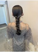 編みおろしポニー