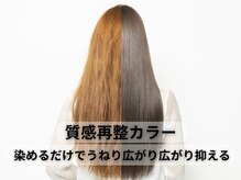 【補強カラー】色持ちとまとまりを同時に叶える：質感再整カラー（ダメージレスカラー）