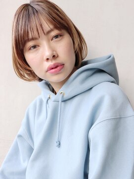 アルバム 渋谷パルコ(ALBUM) ナチュラルショートボブ_ウェーブパーマフォギーベージュ_67066