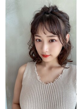 アナ ラーナ(Anna Lanna) 【ハーフアップアレンジ】編み込み×おくれ毛【奥村北斗】