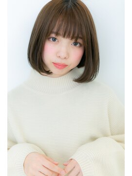 カバーヘア イヴ 戸頭店(COVER HAIR EVE) シースルー前髪艶カラーナチュラルストレートY戸頭10代20代30代